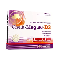 OL Chela-Mag B6 + D3/ 30капс