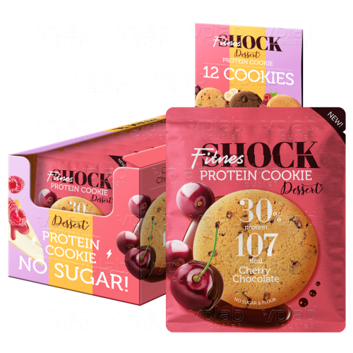 FitnesShock DESSERT Печенье / 35г / вишня-шоколад