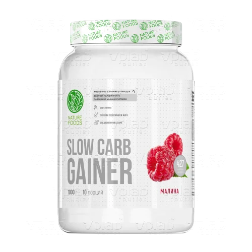 Nature Foods Slow Carb Gainer / 1000г / малина