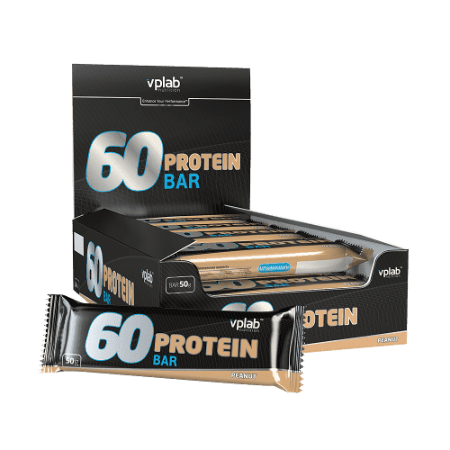 60% Протеин Бар / 50г / арахис VPlab