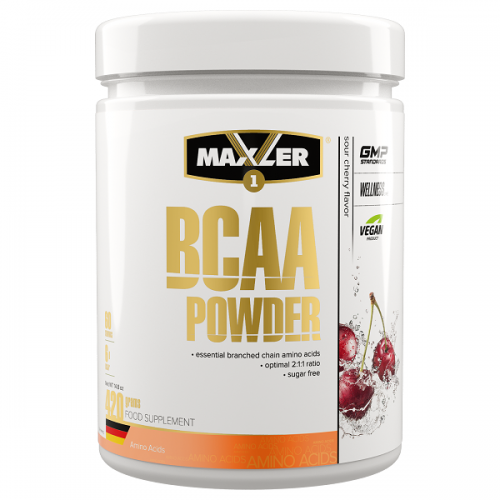 Maxler BCAA Powder 2:1:1 Sugar Free / 420г / sour cherry