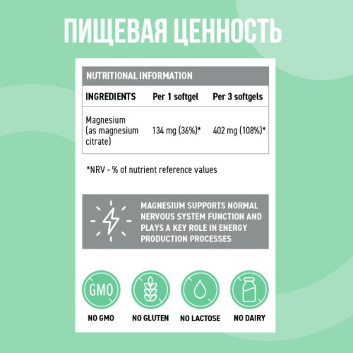 ULTRASUPPS Magnesium Citrate / 60softgels - Cлайд 4