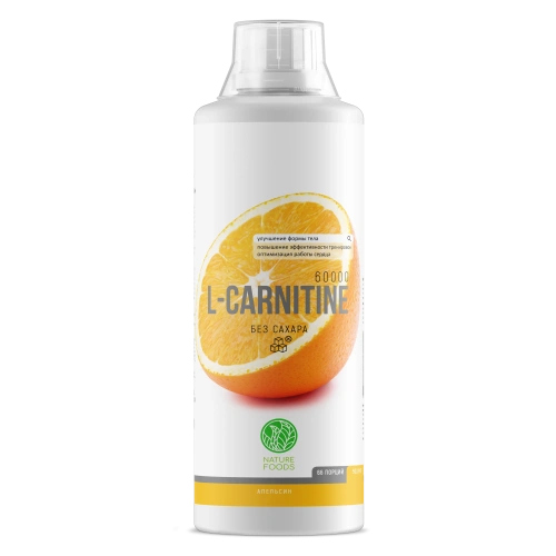 Nature Foods L-carnitine concentrate W/O / 500мл / апельсин