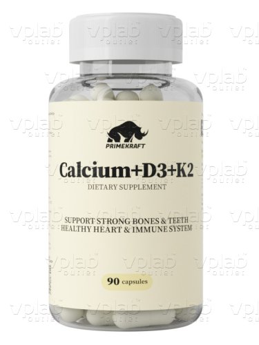 Prime Kraft Calcium+D3+K2 / 90капс