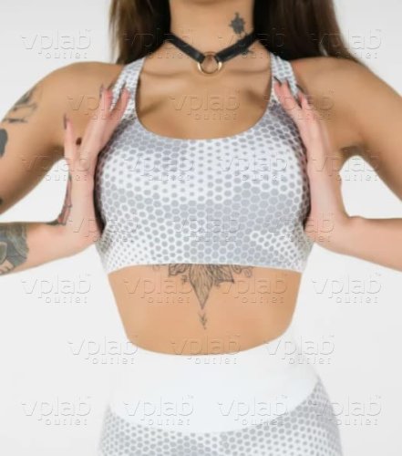 Bona Fide Топ / MuscleTop White Grid / S