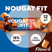 BootyBar NOUGAT FIT Батончик глазированный / 45г / молочный белок и карамель