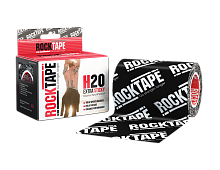 RockTape Кинезиотейп Mini Big Daddy / 10см x 5м / черный логотип