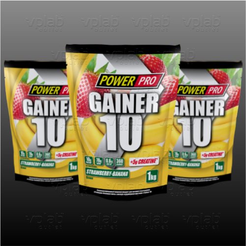 PowerPro GAINER 10 / 1кг / клубника банан
