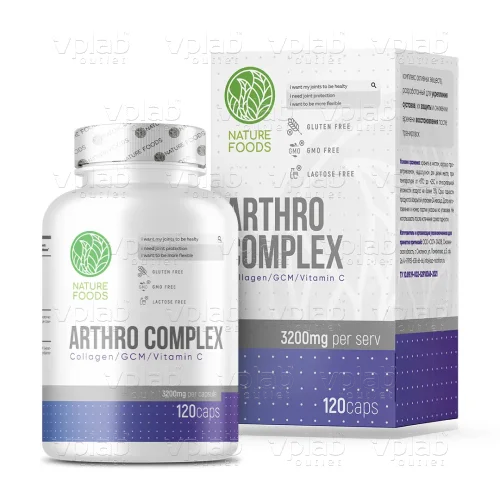 Nature Foods Arthro Complex (Glucosamine + Chondroitin + MSM + Collagen + Vitamin C) / 120капс